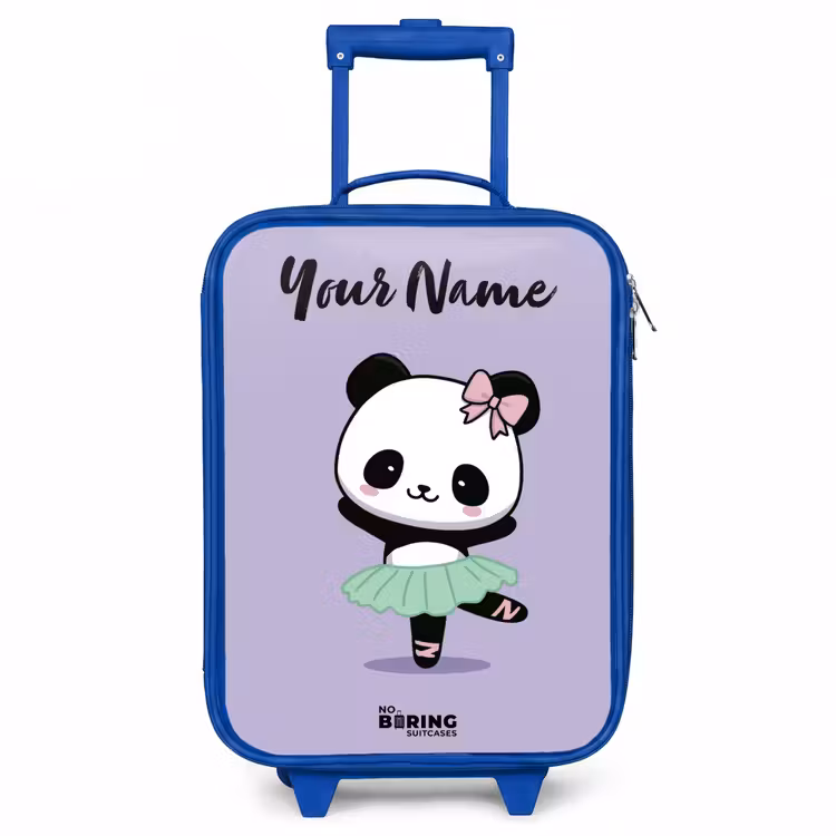 Kawai - Ballet - Panda Kinderkoffer - Blauw klein -3d