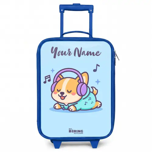 Kawai - Hond - Muziek Kinderkoffer - Blauw klein -3d