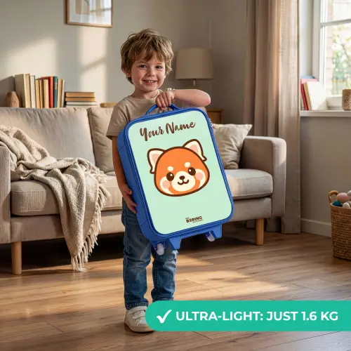 Kawai - Rode panda - Groen Kinderkoffer - Blauw klein -sfeer2_EN