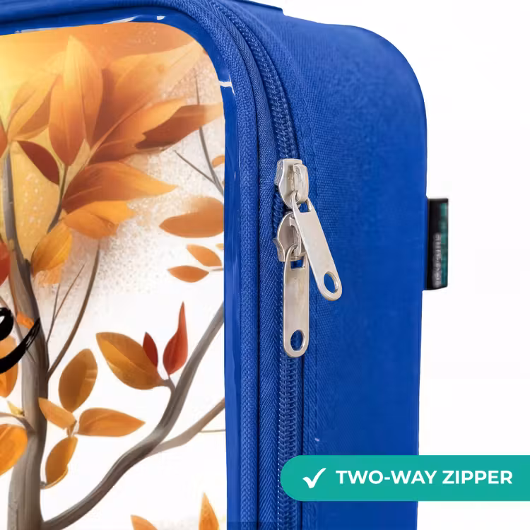 Kenny koala Kinderkoffer - Blauw klein -rits_EN