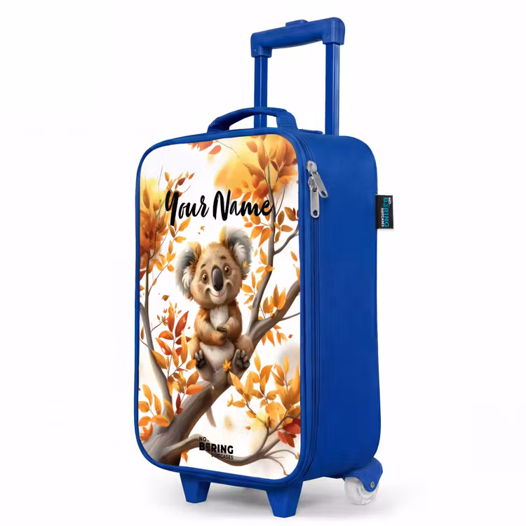 Kenny koala Kinderkoffer - Blauw klein -productfoto_schuin