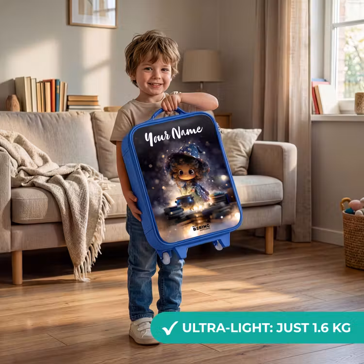 Magische Nacht vol Toverkunst Kinderkoffer - Blauw klein -sfeer2_EN