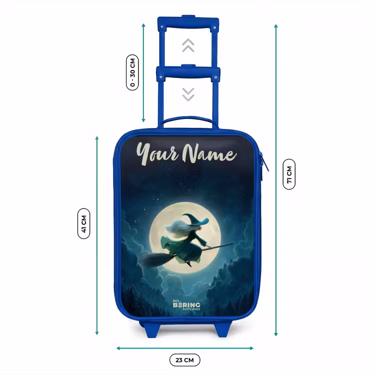 Nachtelijke Vlucht over het Woud Kinderkoffer - Blauw klein -productfoto_formaten