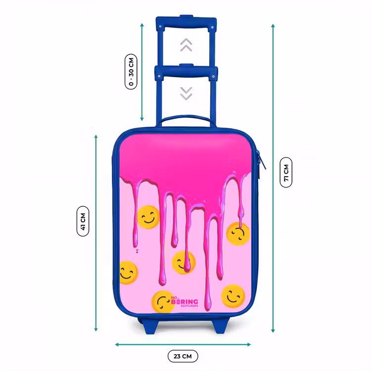 Verf - Smiley - Roze Kinderkoffer - Blauw klein -productfoto_formaten