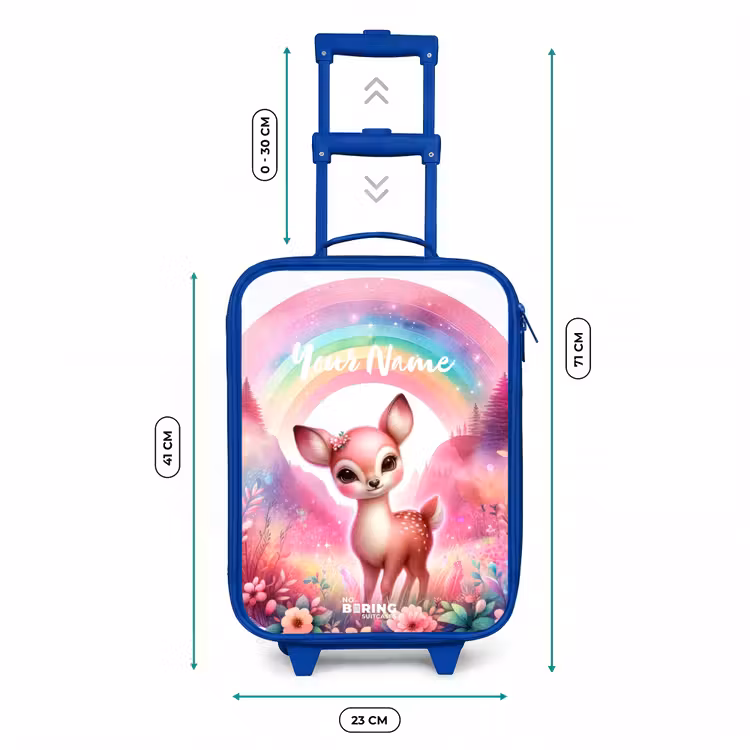 Roze reebokje Kinderkoffer - Blauw klein -productfoto_formaten