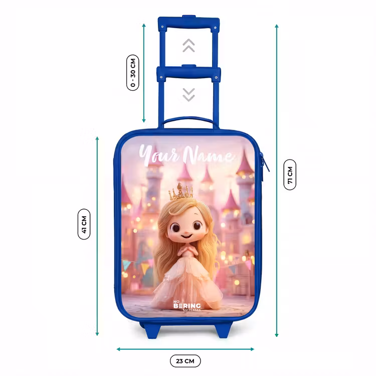 Prinses - Roze - Kasteel Kinderkoffer - Blauw klein -productfoto_formaten