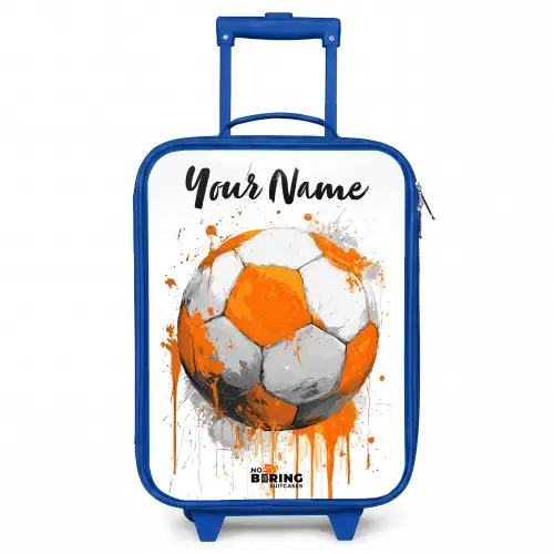 Voetbalvibes - Verf - Oranje Kinderkoffer - Blauw klein -3d