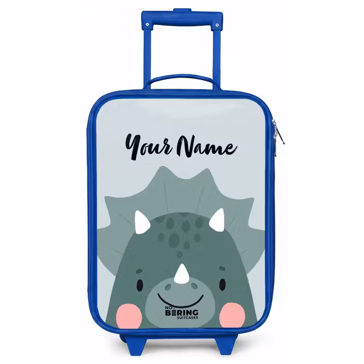 Tigo triceratops Kinderkoffer - Blauw klein -zz3dotto