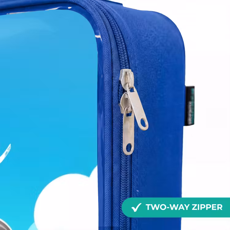 Willy Wipstaart Kinderkoffer - Blauw klein -rits_EN