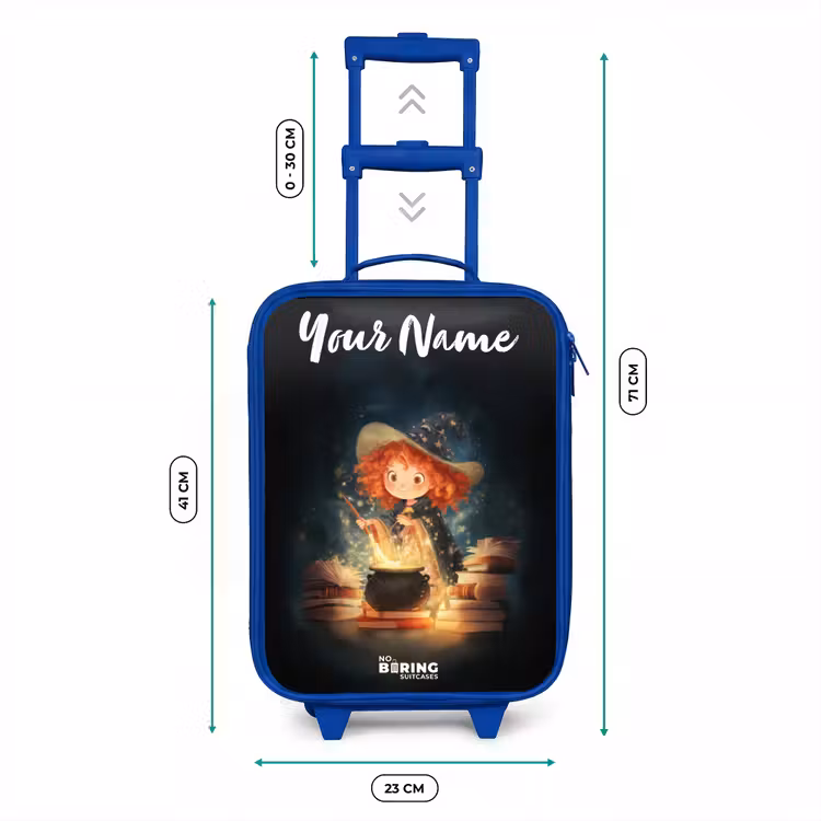 Heks met Sprankelende Toverdrank Kinderkoffer - Blauw klein -productfoto_formaten