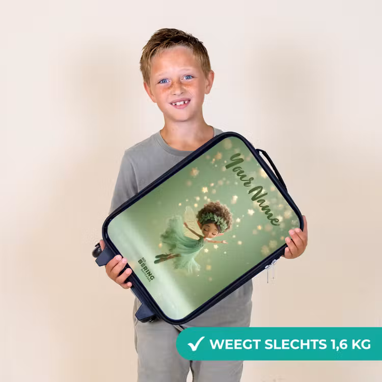 Dansende fee in groen licht Kinderkoffer - Zwart klein -sfeer4_NL