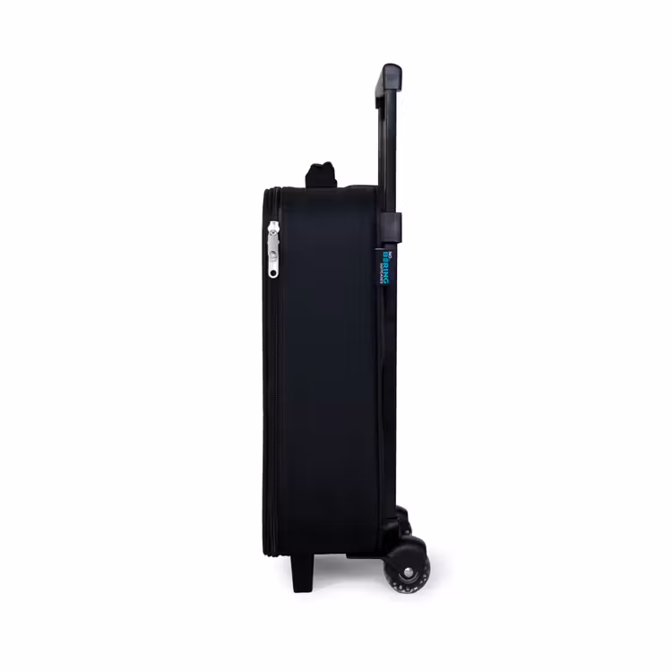 Dinos - Patroon - Natuur Kinderkoffer - Zwart klein -productfoto_zijkant