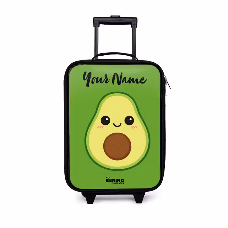 Kawai - Avocado - Groen Kinderkoffer - Zwart klein -3d