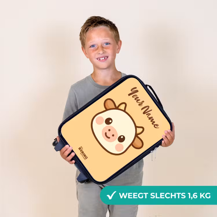 Kawai - Koe - Bruin Kinderkoffer - Zwart klein -sfeer4_NL
