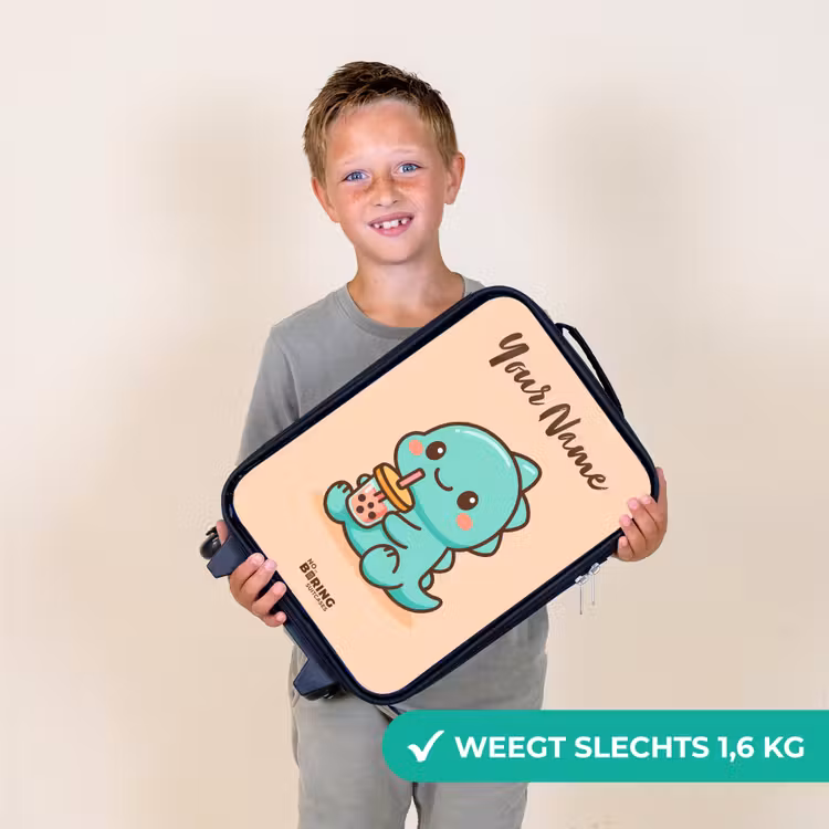 Kawai - Dino - Bubbletea Kinderkoffer - Zwart klein -sfeer4_NL