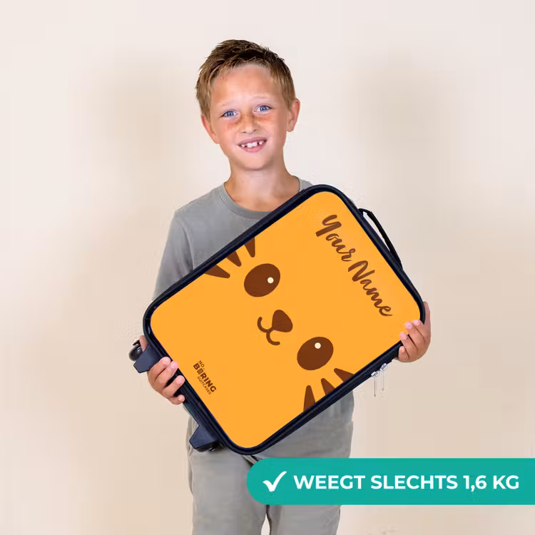 Kawai - Tijger - Oranje Kinderkoffer - Zwart klein -sfeer4_NL
