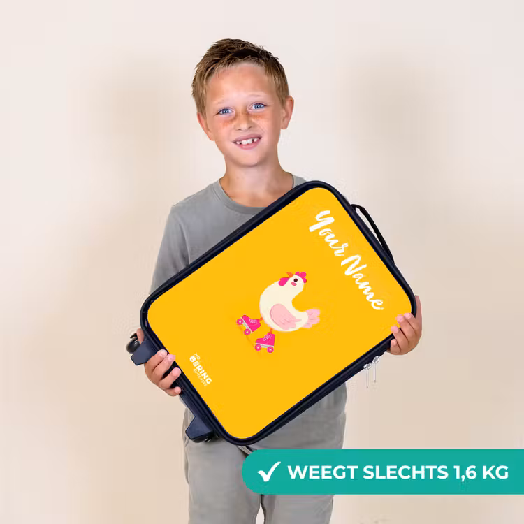 Kip - Rolschaatsen - Geel Kinderkoffer - Zwart klein -sfeer4_NL