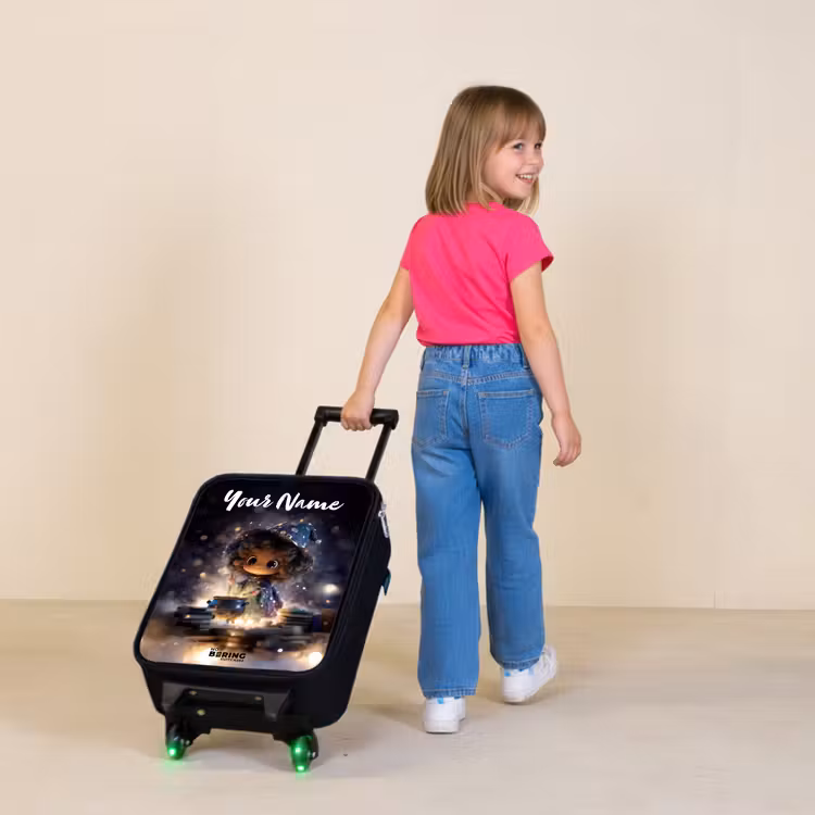 Magische Nacht vol Toverkunst Kinderkoffer - Zwart klein -sfeer1