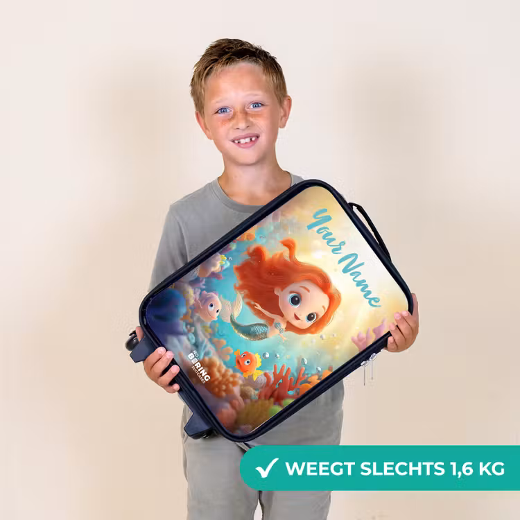 Zeemeermin - Vissen - Koraal Kinderkoffer - Zwart klein -sfeer4_NL