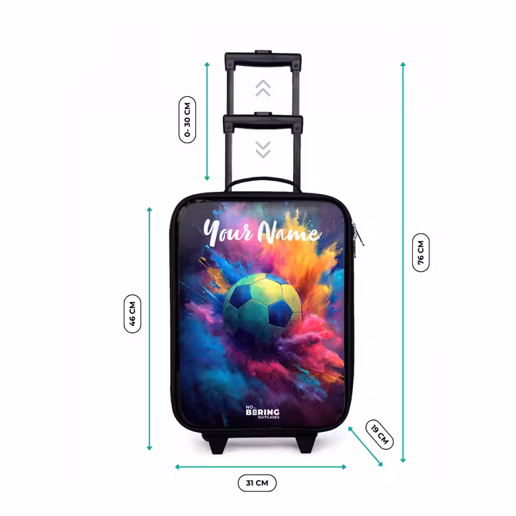 Neon - Bal - Kleurrijk Kinderkoffer - Zwart klein -productfoto_formaten