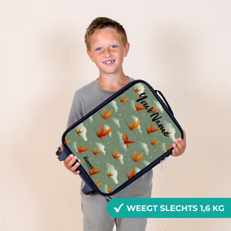 Patroon - Dino - Pterosaurussen Kinderkoffer - Zwart klein -sfeer4_NL
