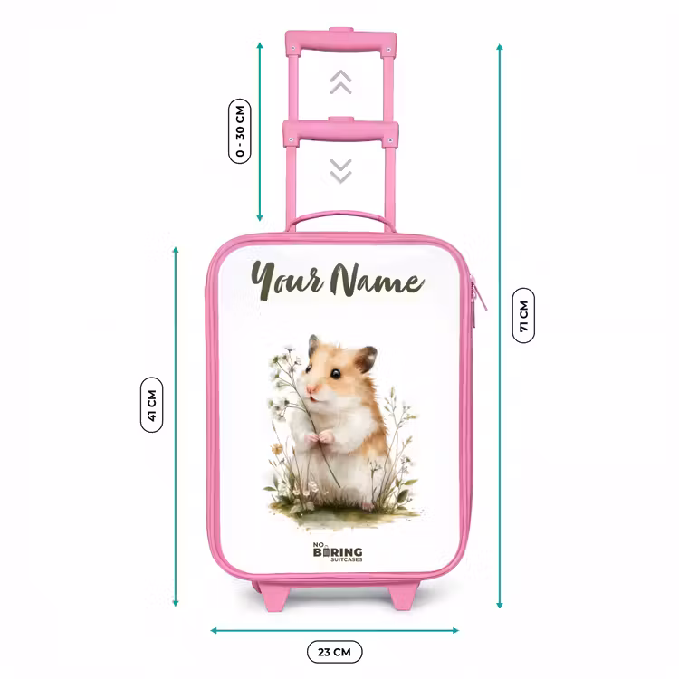 Dier - Natuur - Hamster Kinderkoffer - Roze klein -productfoto_formaten