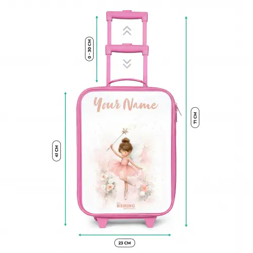 Ballerina fee in roze Kinderkoffer - Roze klein -productfoto_formaten