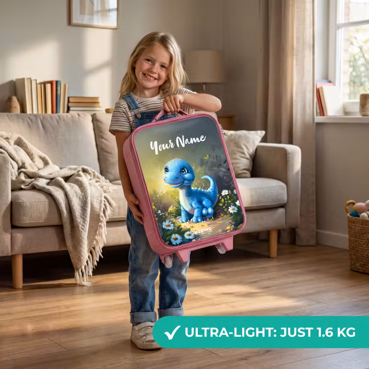 Branco Brontosaurus Kinderkoffer - Roze klein -sfeer2_EN