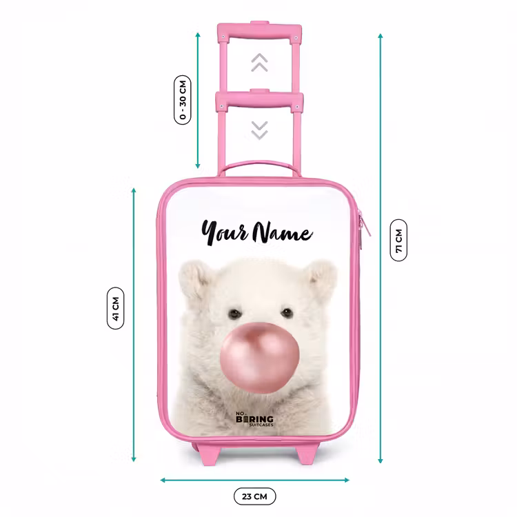Bubblegum beer Kinderkoffer - Roze klein -productfoto_formaten