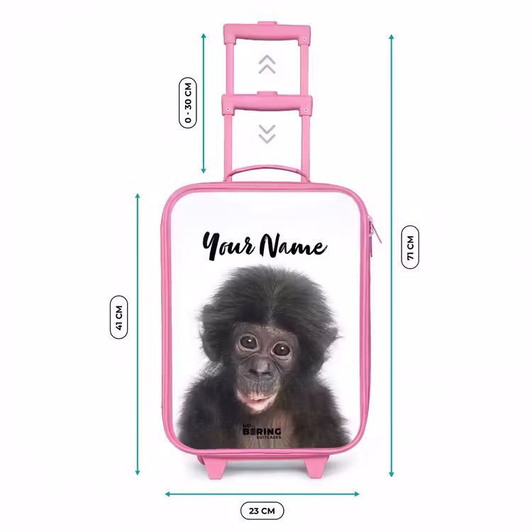 Charlie Chimp Kinderkoffer - Roze klein -productfoto_formaten