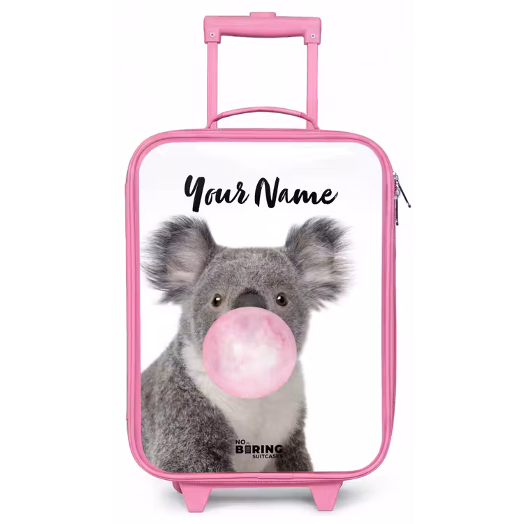 Kauwgom koala Kinderkoffer - Roze klein -zz3dotto