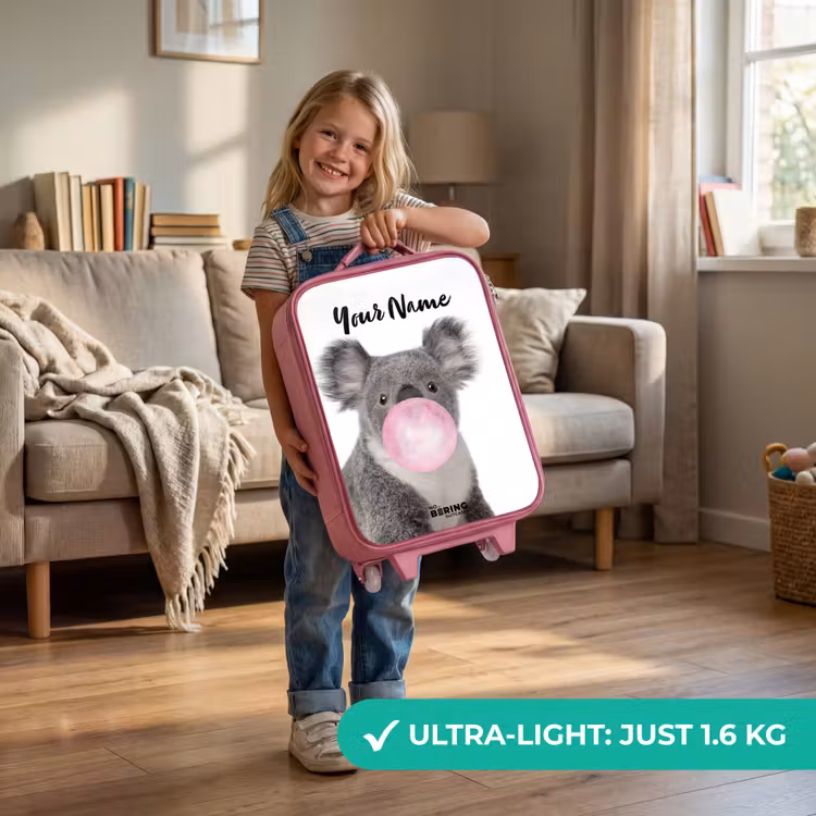 Kauwgom koala Kinderkoffer - Roze klein -sfeer2_EN