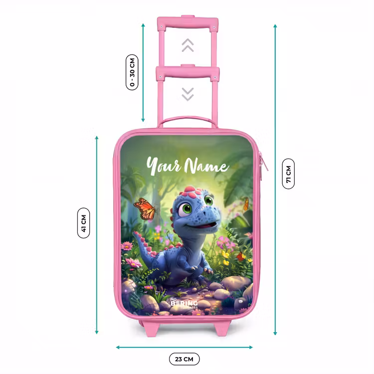 Donny Dino Kinderkoffer - Roze klein -productfoto_formaten