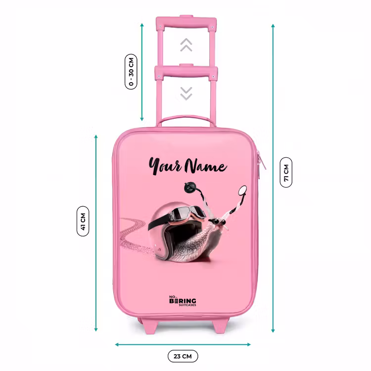 Escar-Go - Roze Kinderkoffer - Roze klein -productfoto_formaten