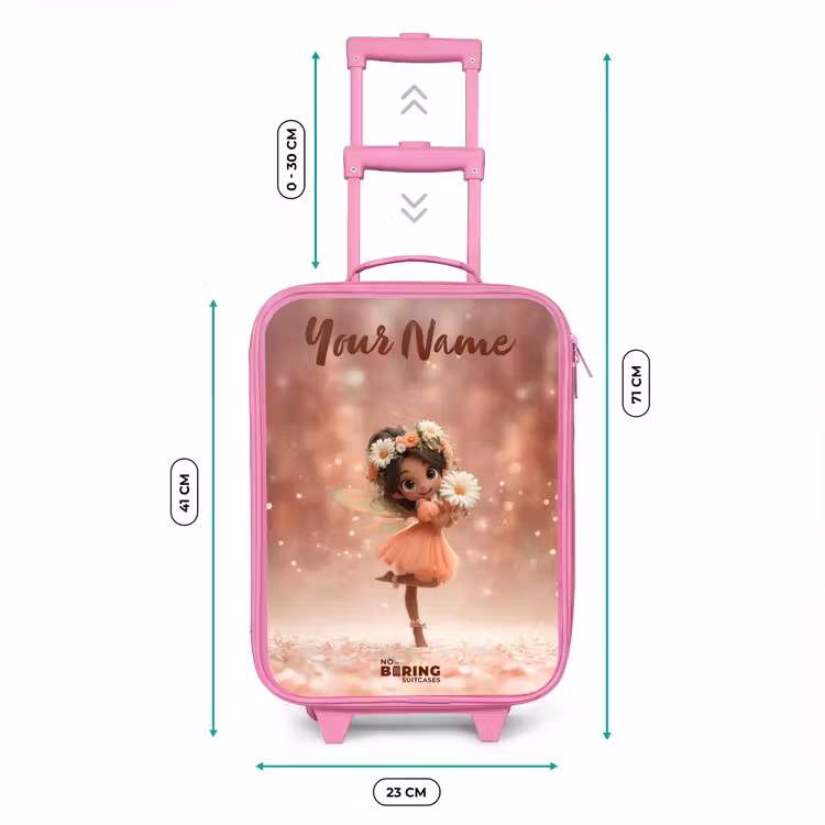 Fee met madeliefjes Kinderkoffer - Roze klein -productfoto_formaten
