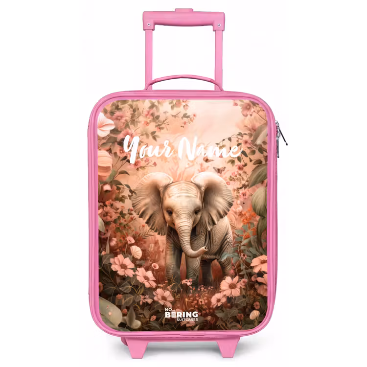 Flora flapoor Kinderkoffer - Roze klein -zz3dotto