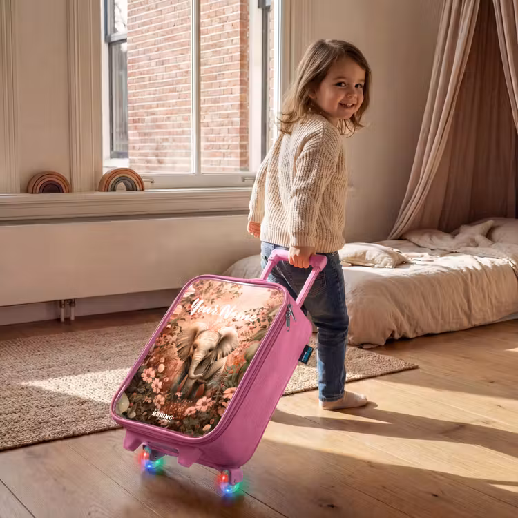 Flora flapoor Kinderkoffer - Roze klein -sfeer1