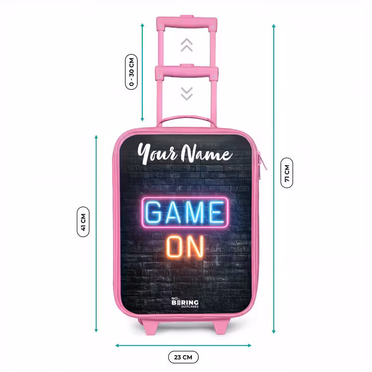 Game - Neon - Muur Kinderkoffer - Roze klein -productfoto_formaten