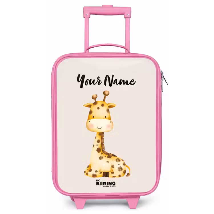 Gigi Giraffe Kinderkoffer - Roze klein -zz3dotto