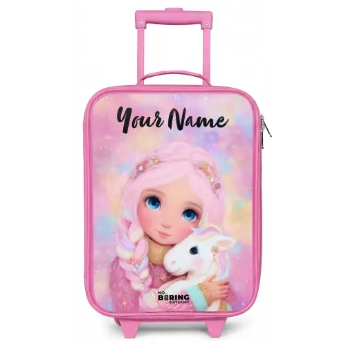 Meisje - Eenhoorn - Roze Kinderkoffer - Roze klein -zz3dotto