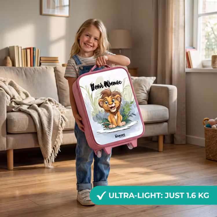 Guusje giraf Kinderkoffer - Roze klein -sfeer2_EN