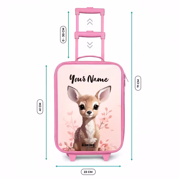 Hedwig hertje Kinderkoffer - Roze klein -productfoto_formaten