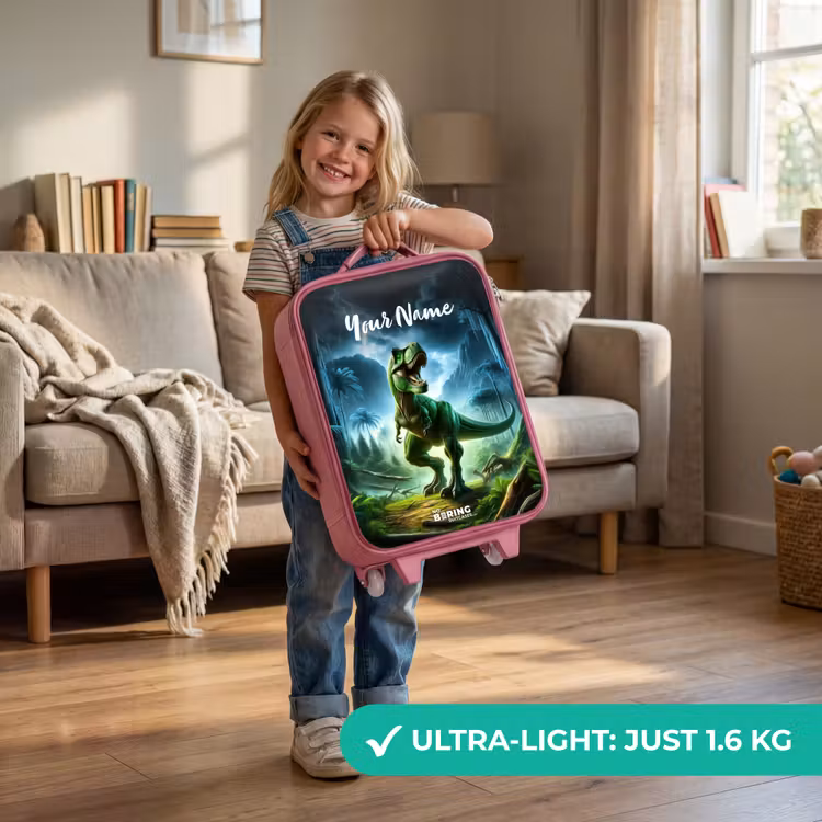 Junglosaurus Kinderkoffer - Roze klein -sfeer2_EN