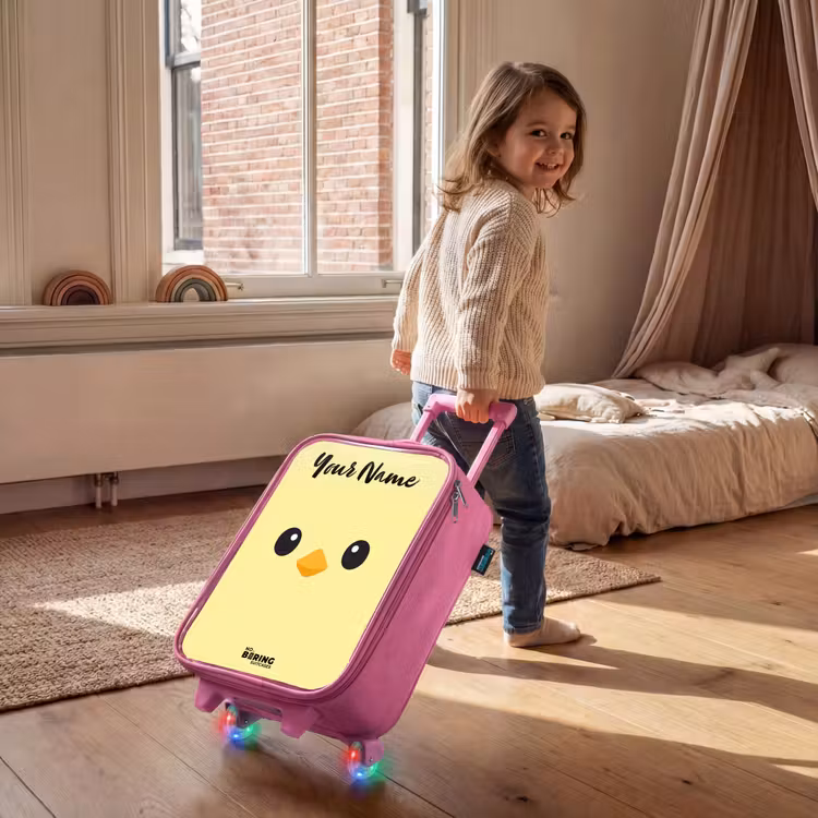 Kawai - Kuiken - Geel Kinderkoffer - Roze klein -sfeer1