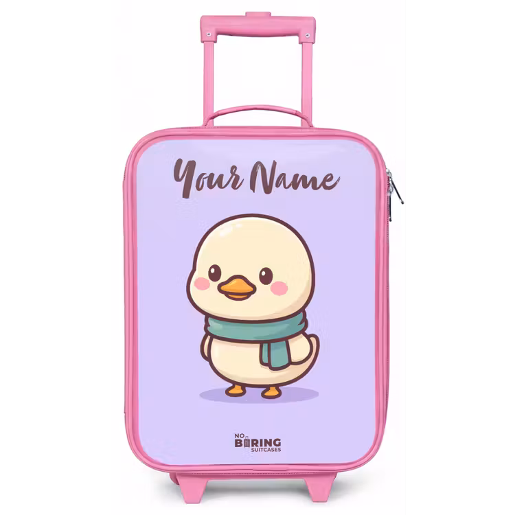 Kawai - Eend - Sjaal Kinderkoffer - Roze klein -zz3dotto