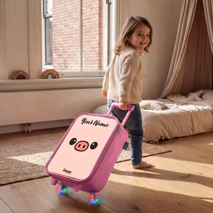 Kawai - Varken - Roze Kinderkoffer - Roze klein -sfeer1