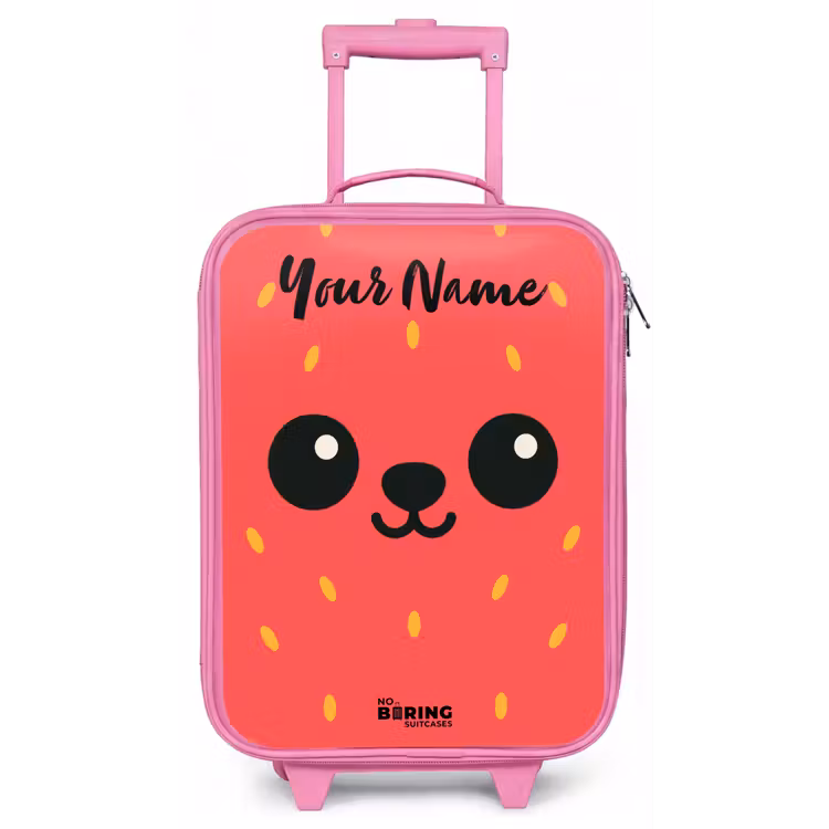 Kawai - Aardbei - Rood Kinderkoffer - Roze klein -zz3dotto