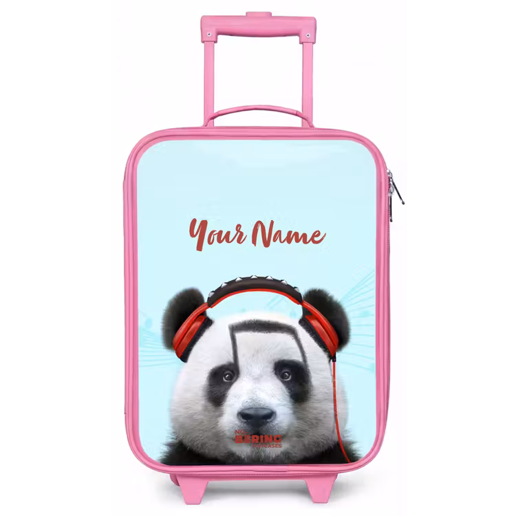 Kees de Panda Kinderkoffer - Roze klein -zz3dotto