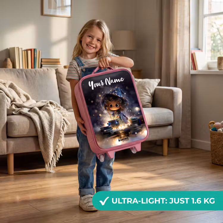 Magische Nacht vol Toverkunst Kinderkoffer - Roze klein -sfeer2_EN