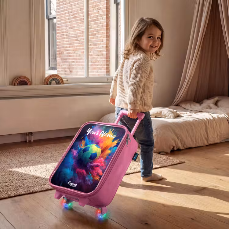 Neon - Bal - Kleurrijk Kinderkoffer - Roze klein -sfeer1